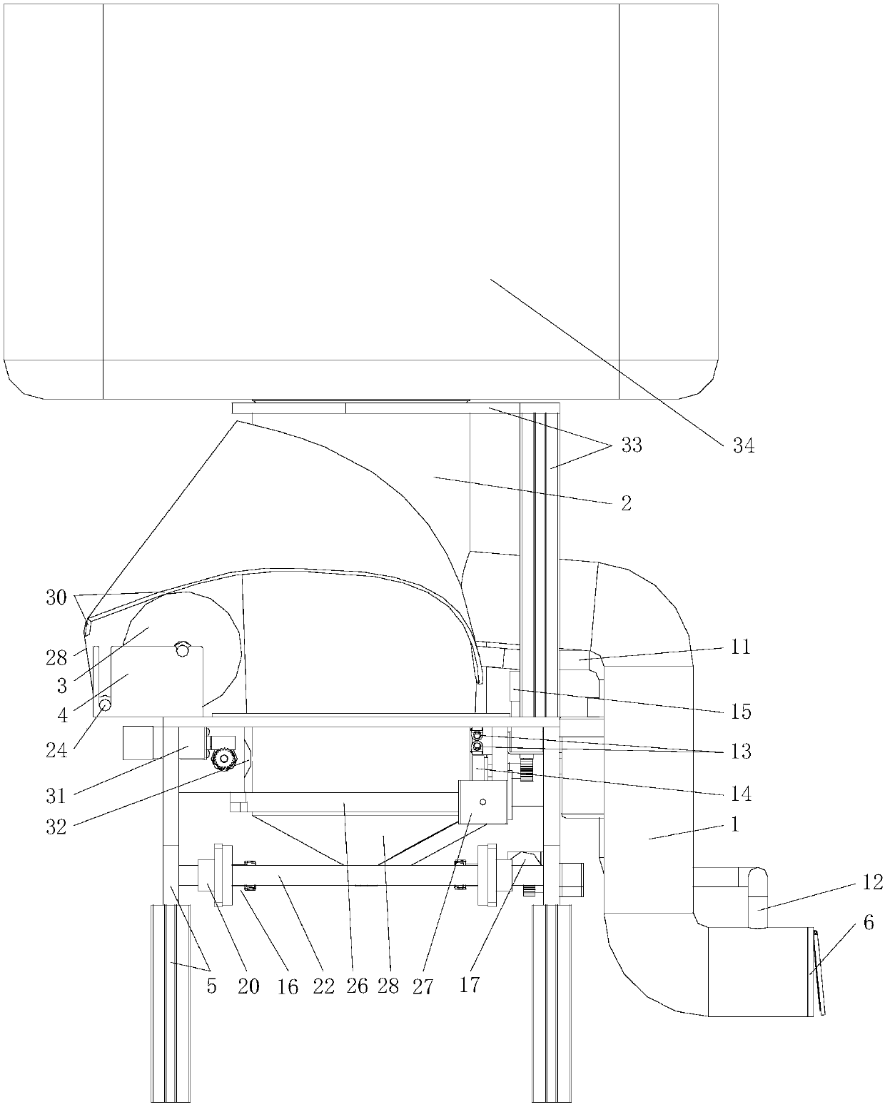 Fully automatic continuous kitchen waste vacuum compression packaging device