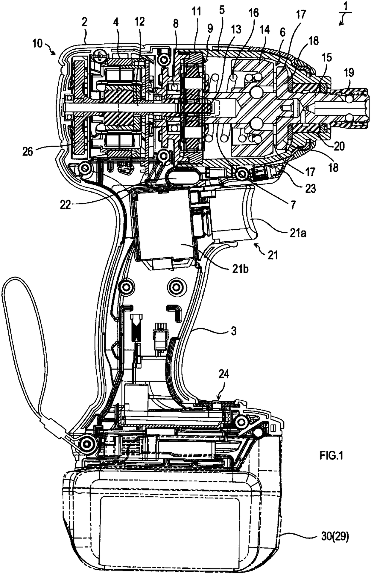 Rotary striking tool