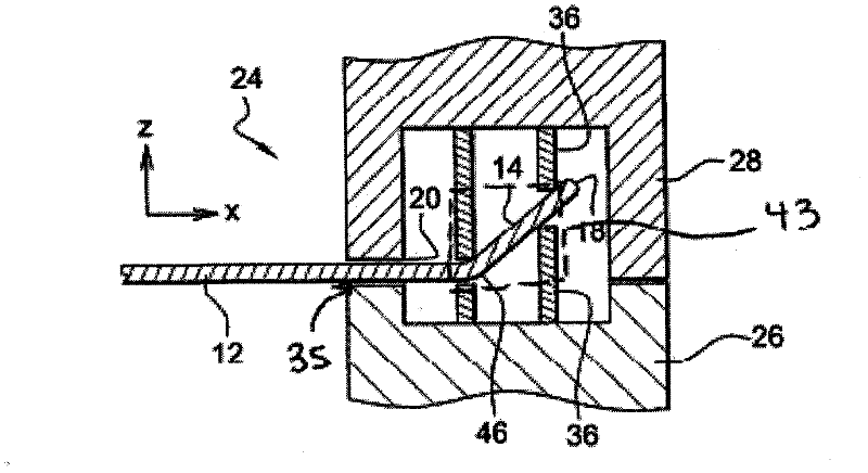 Mold and method for manufacturing an automobile part partially covered in plastic