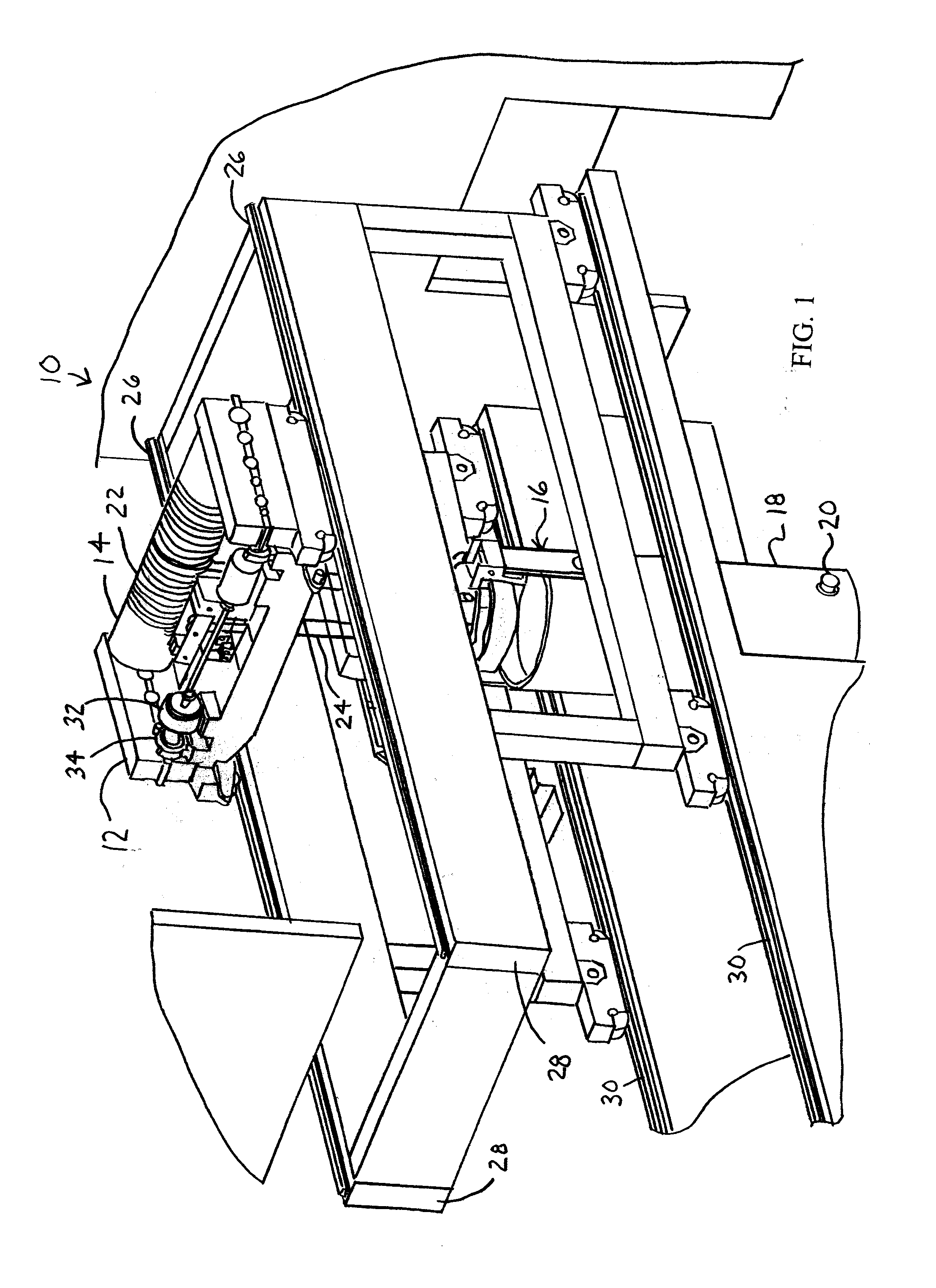 Bottom block assembly with pivoting trunnion paddles