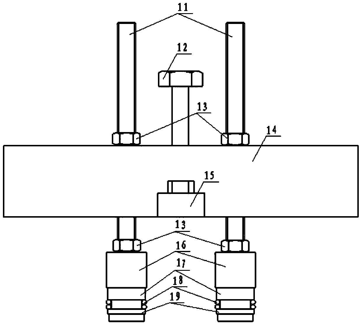 8-shaped bearing disassembling device and disassembling method