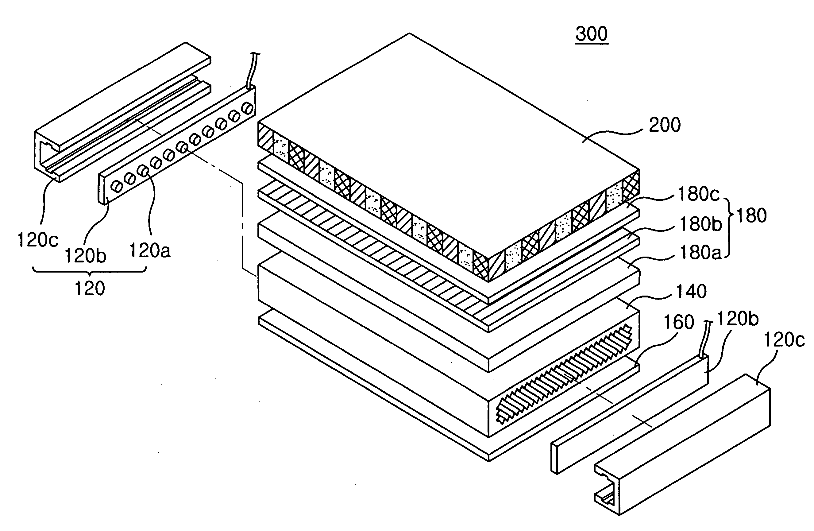 Surface light source, backlight unit and liquid crystal display having the same