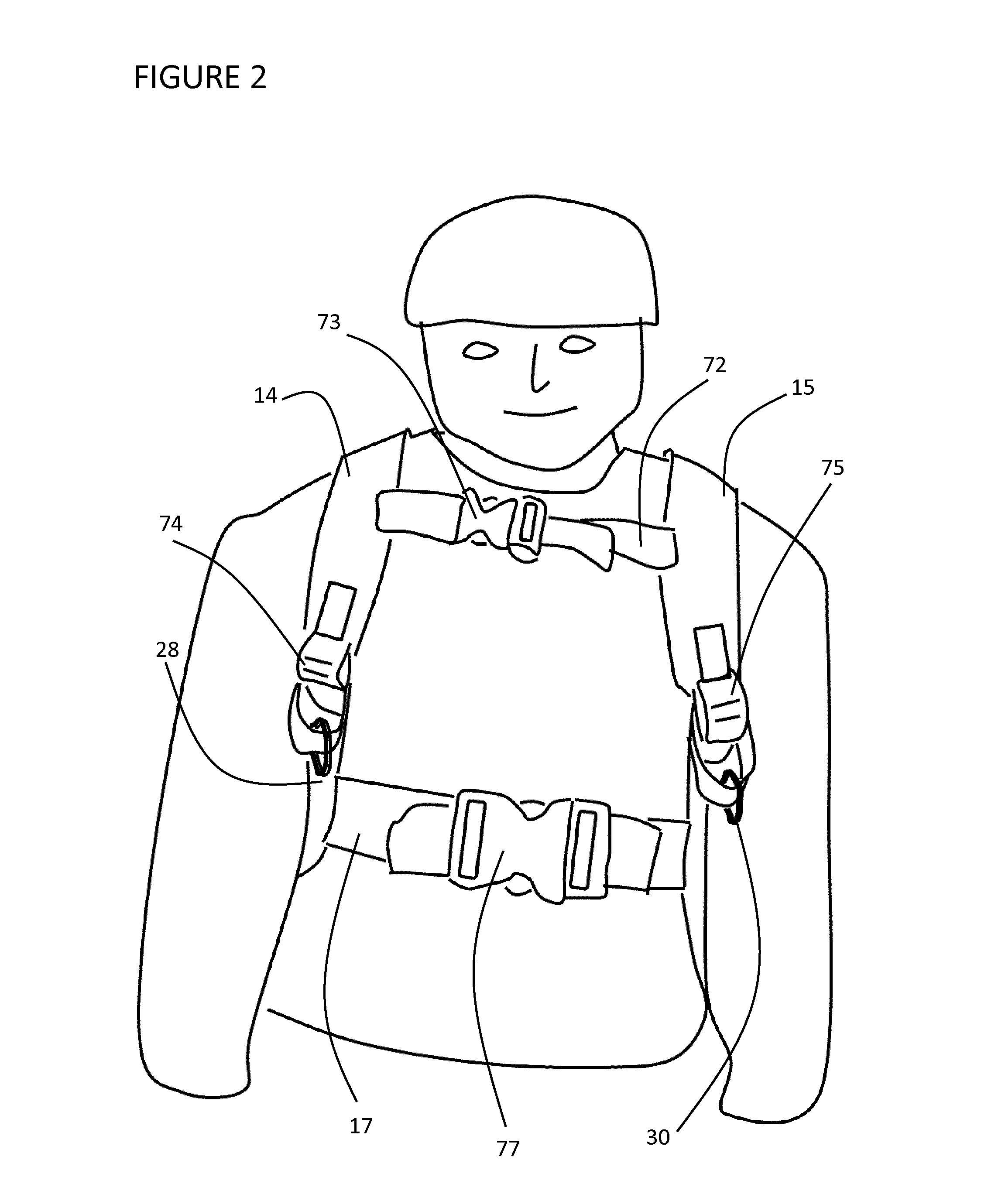 Tethered training harness
