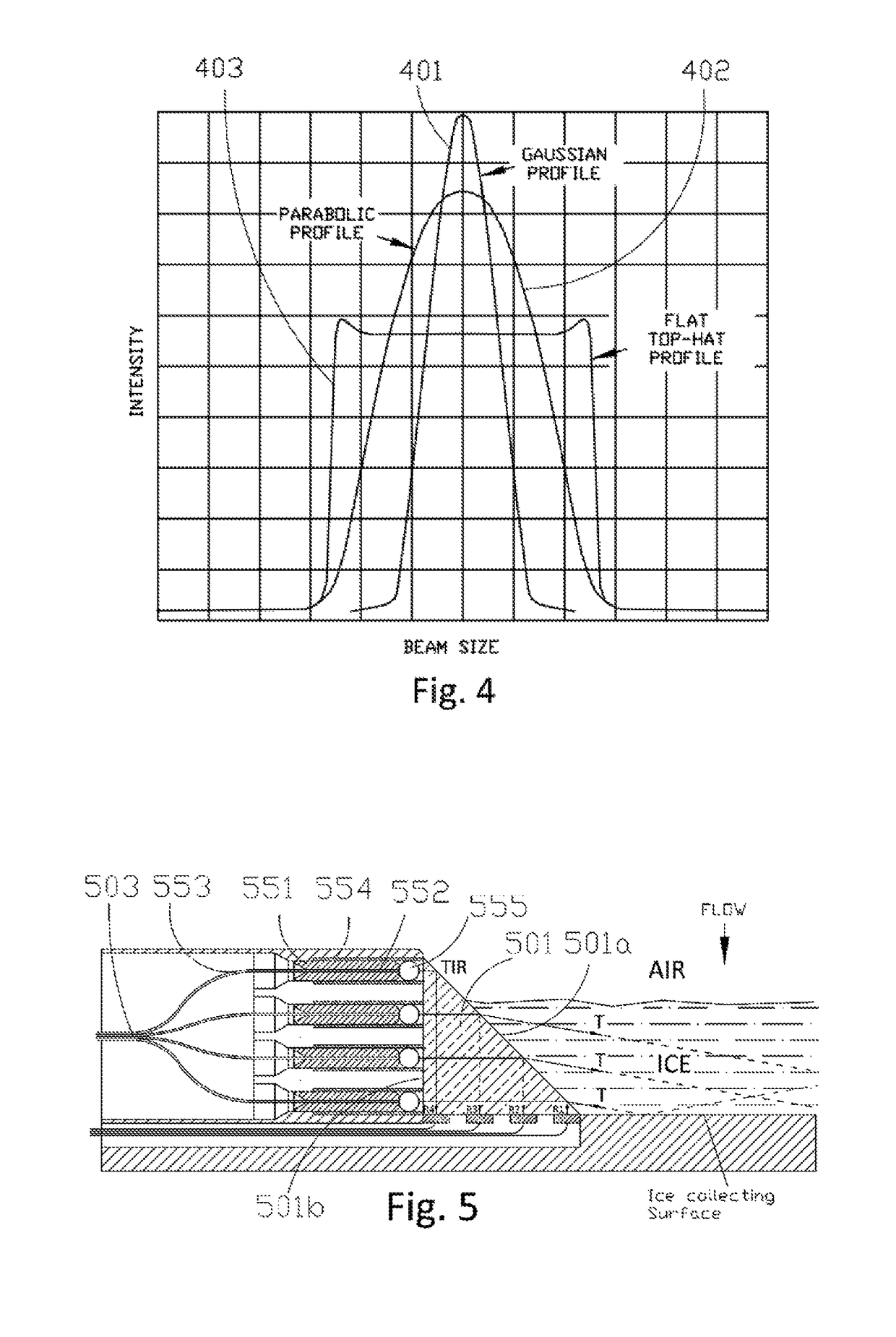 Optical sensor for detecting accumulation of a material