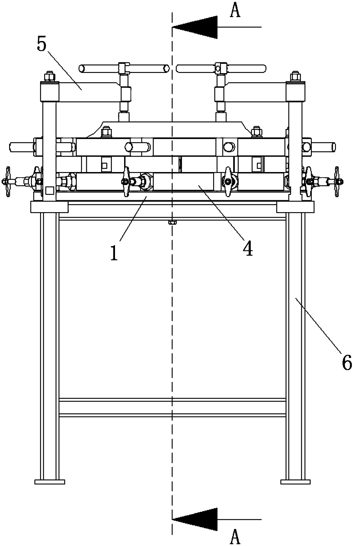 Assisting device for positioning and welding of impeller