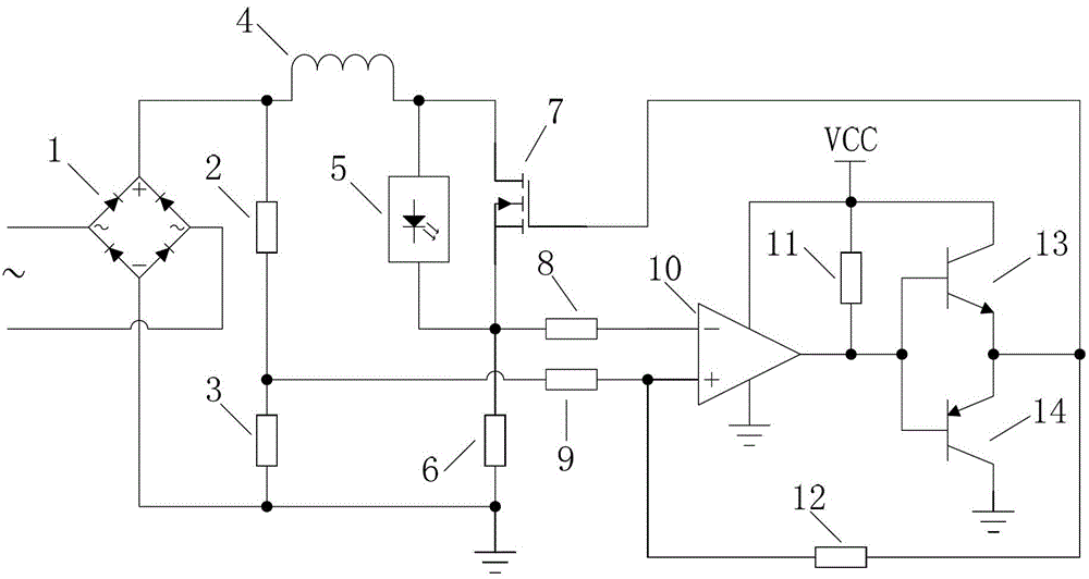 Light emitting diode (LED) pulse drive circuit and drive method thereof