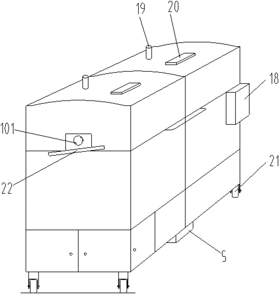 Smokeless barbecue device and machining method