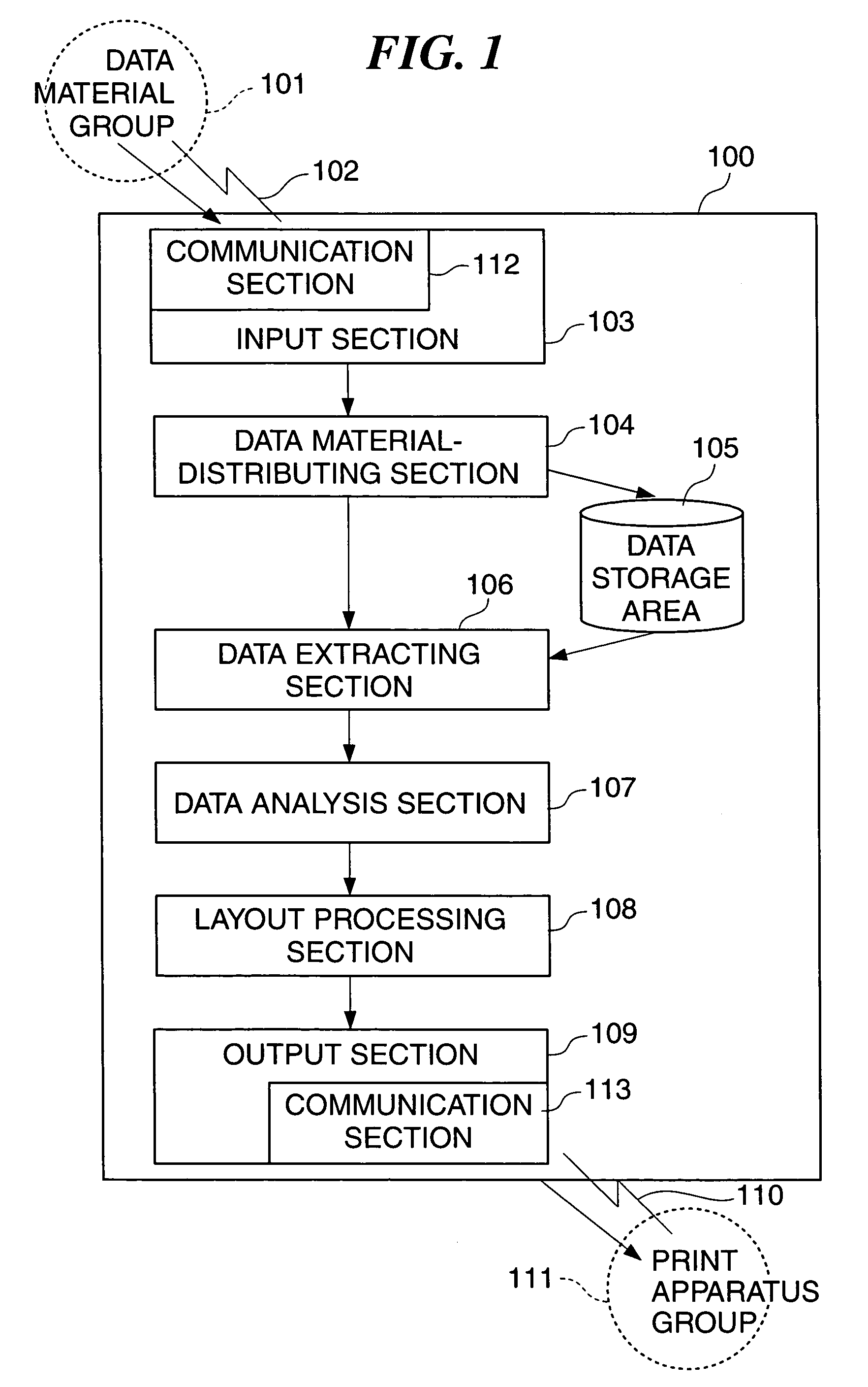 Data processing apparatus, data processing method, program for implementing the method, and storage medium storing the program