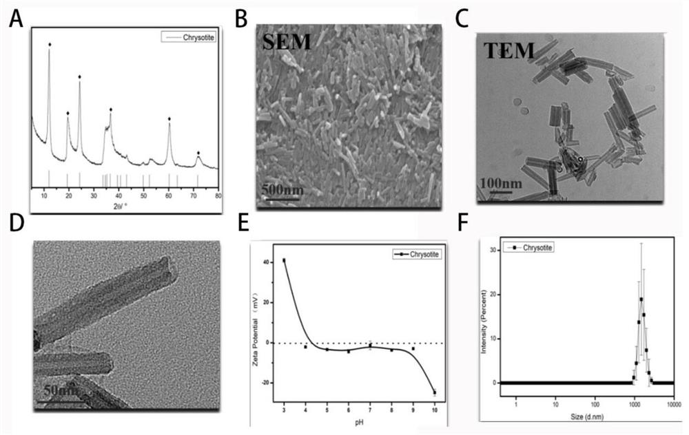 New application of synthetic fiber-like serpentine nano material