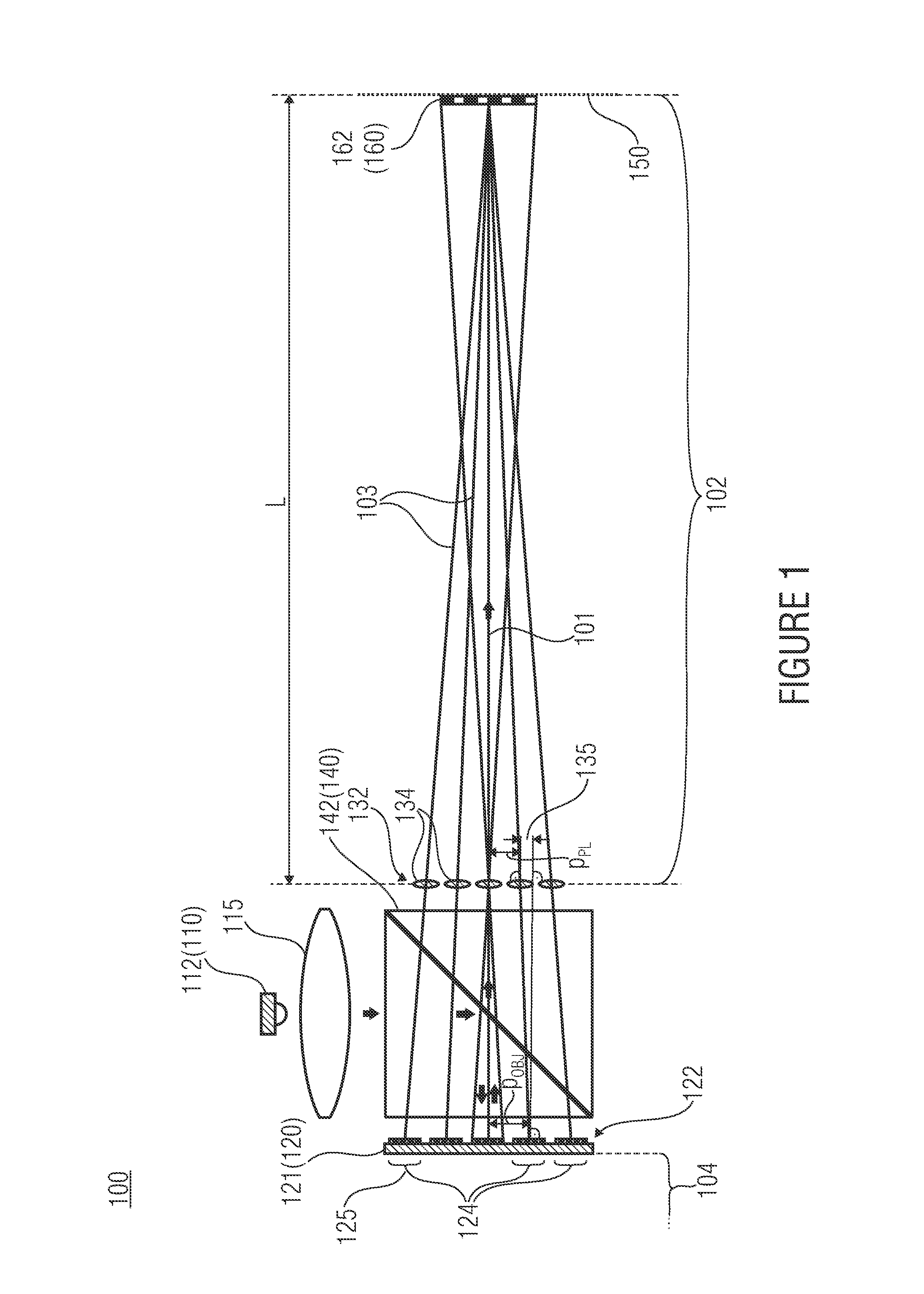 Projection display and method of displaying an overall picture