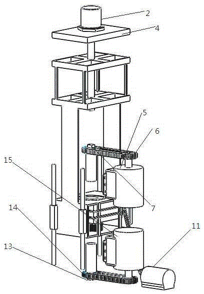 A coaxial double-head diamond boring machine and fine boring method thereof