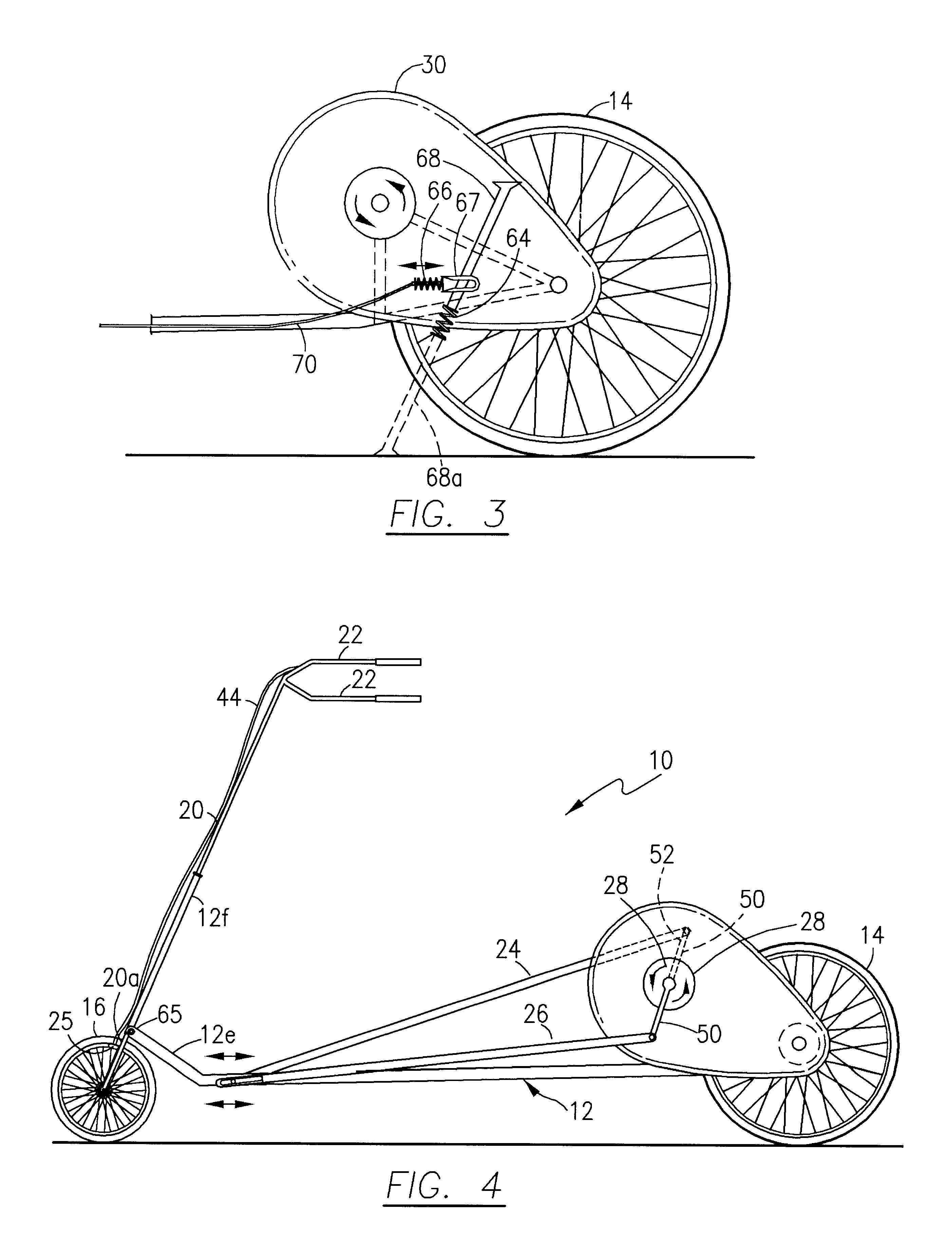 Step-cycle for exercise, recreation, and transport having telescopically movable pedals