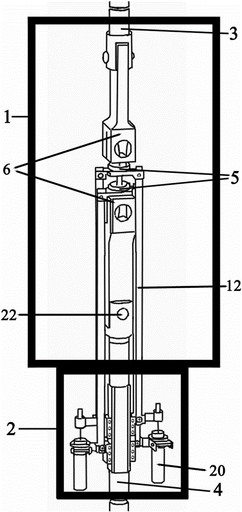 Ultra-high temperature extended deformation measuring device