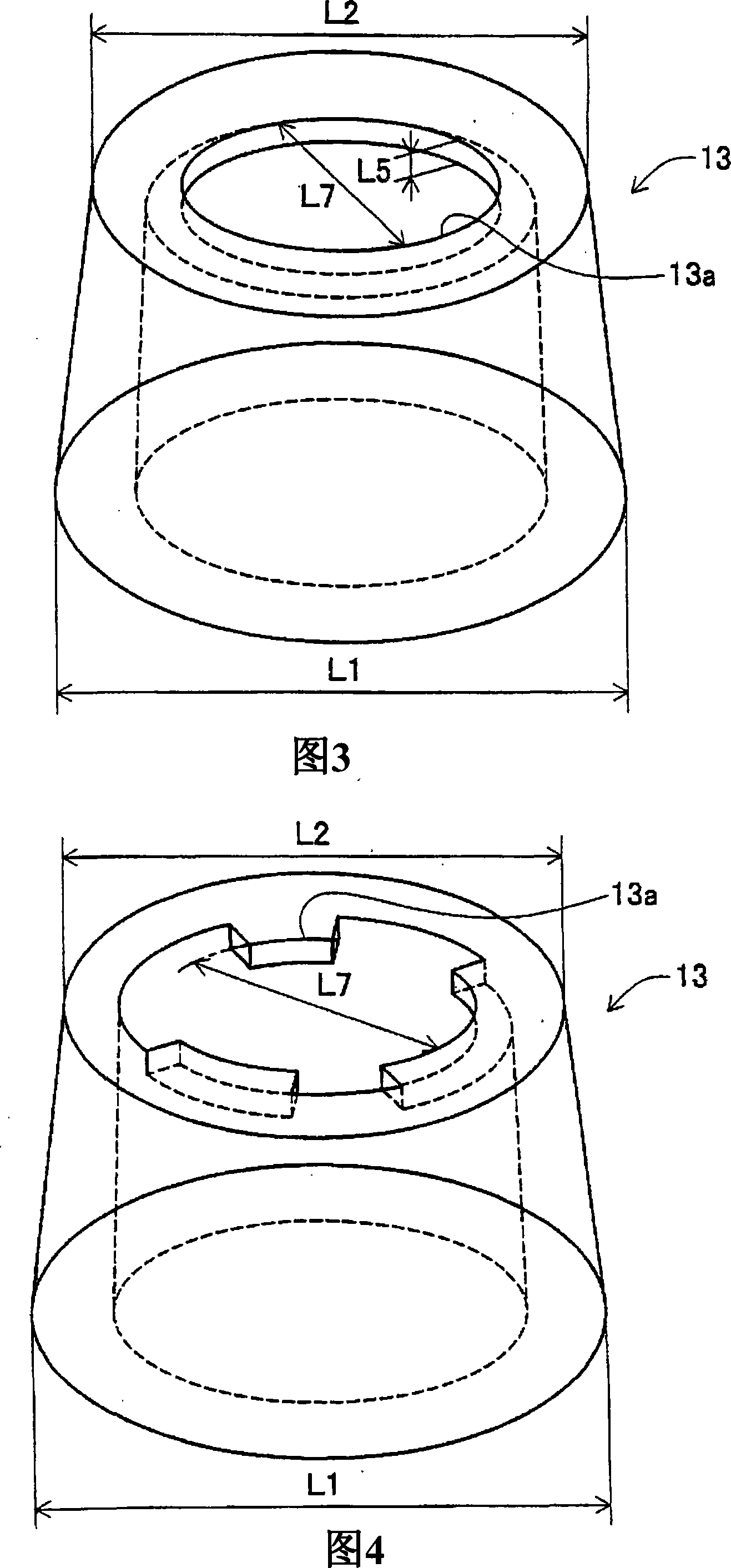 Bolt falling preventive structure and hold ring