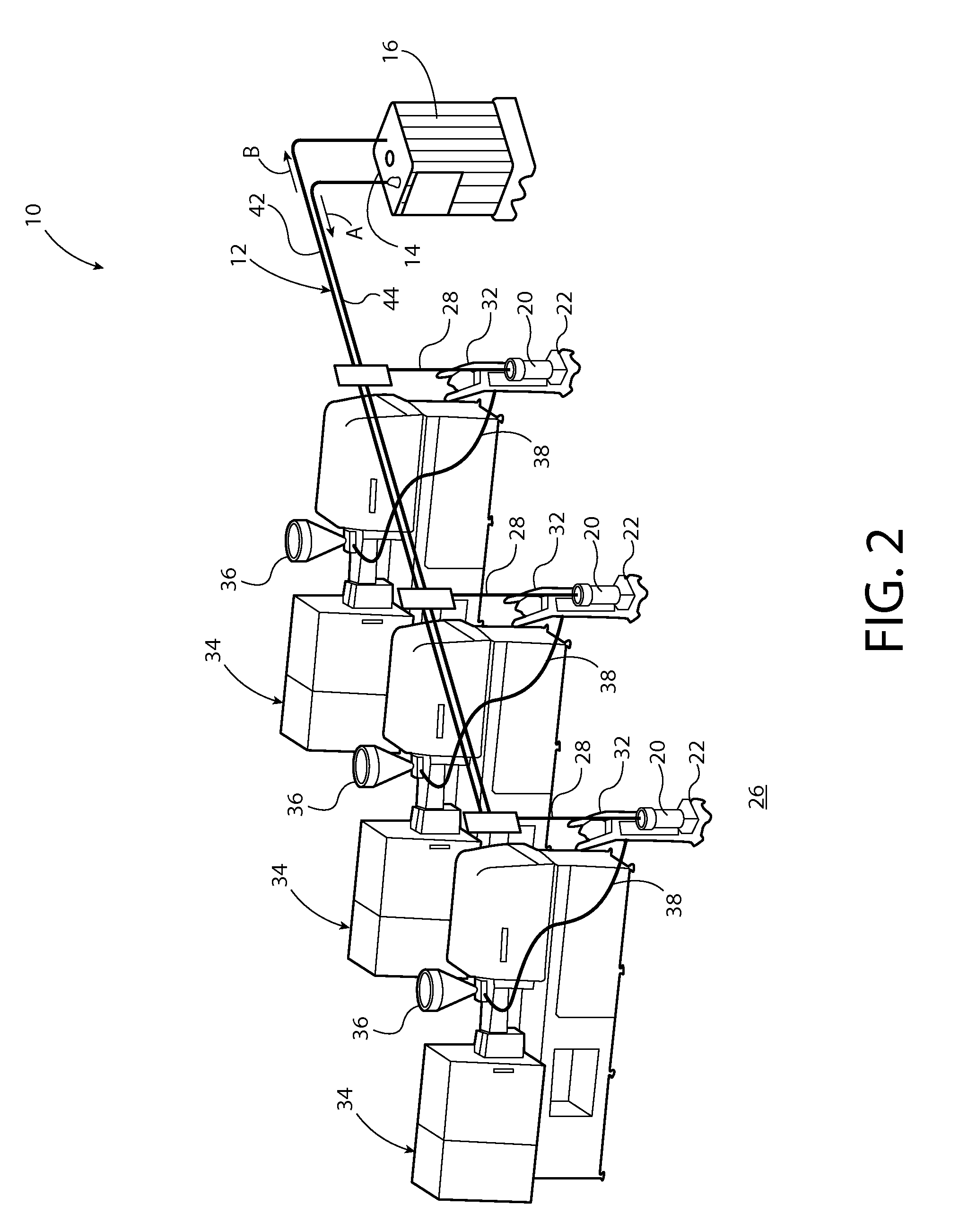 Method and apparatus for closed loop automatic refill of liquid color