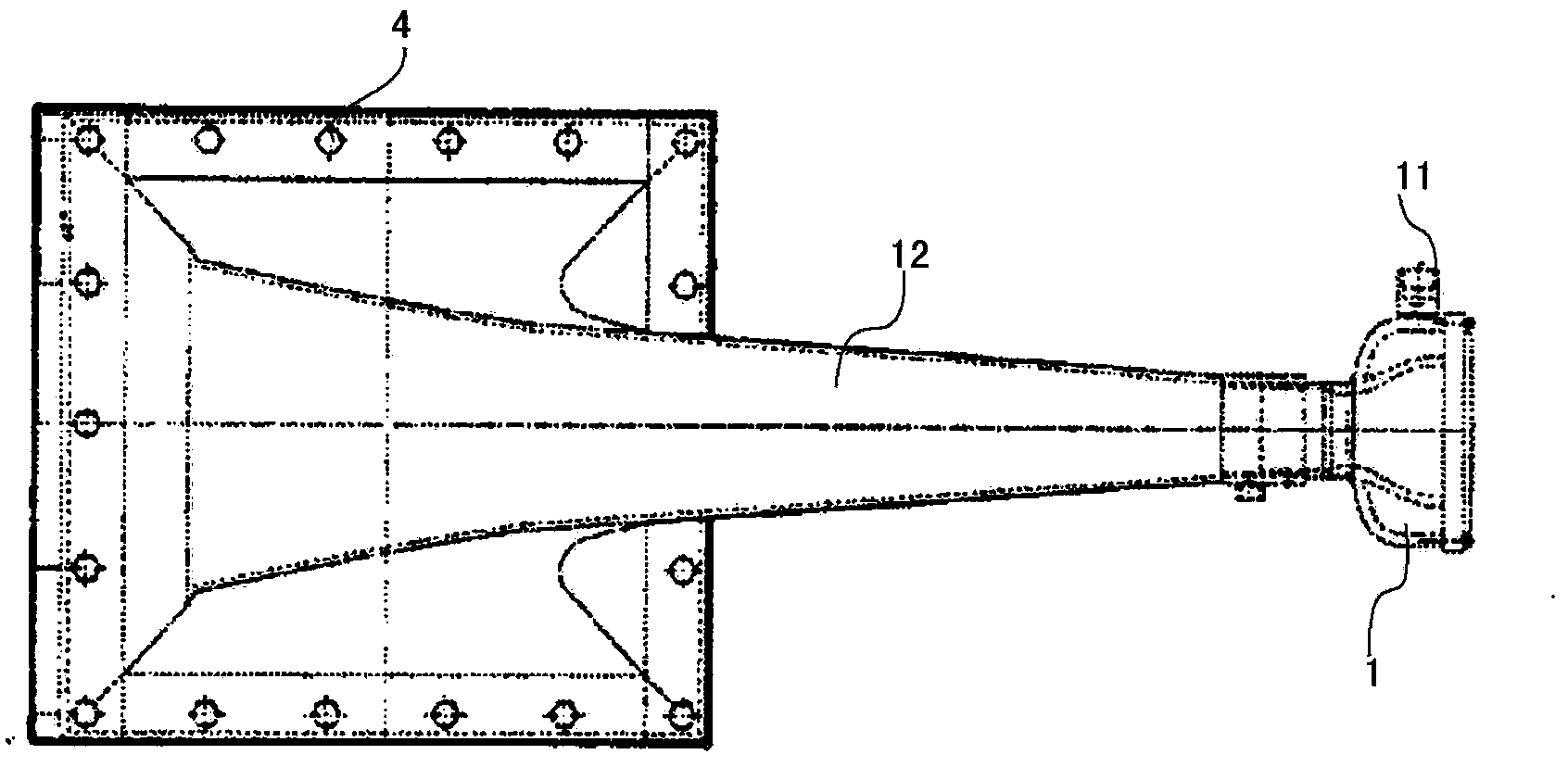 Adjustable sonic wave soot blower