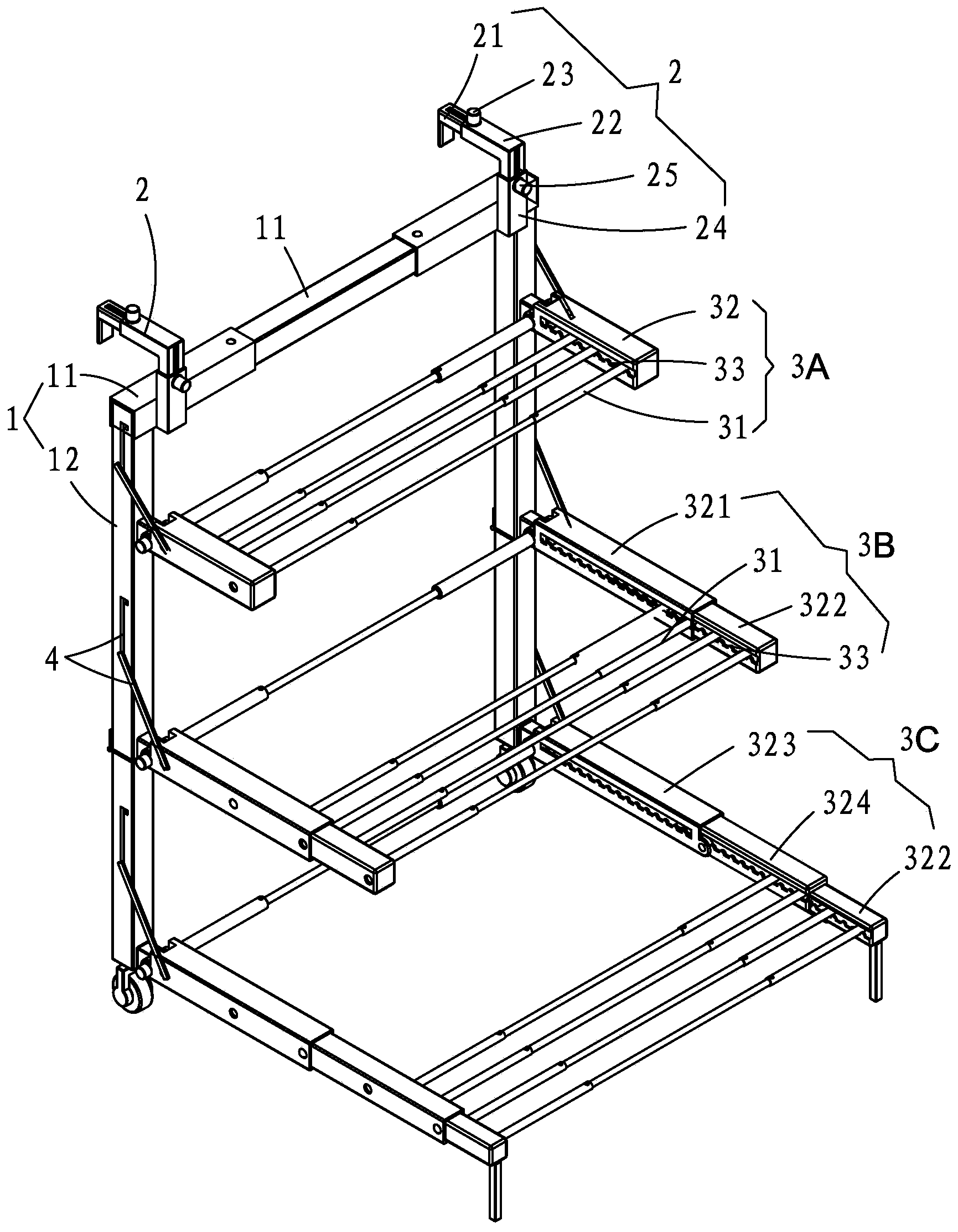 Multifunctional integrated shoe shelf