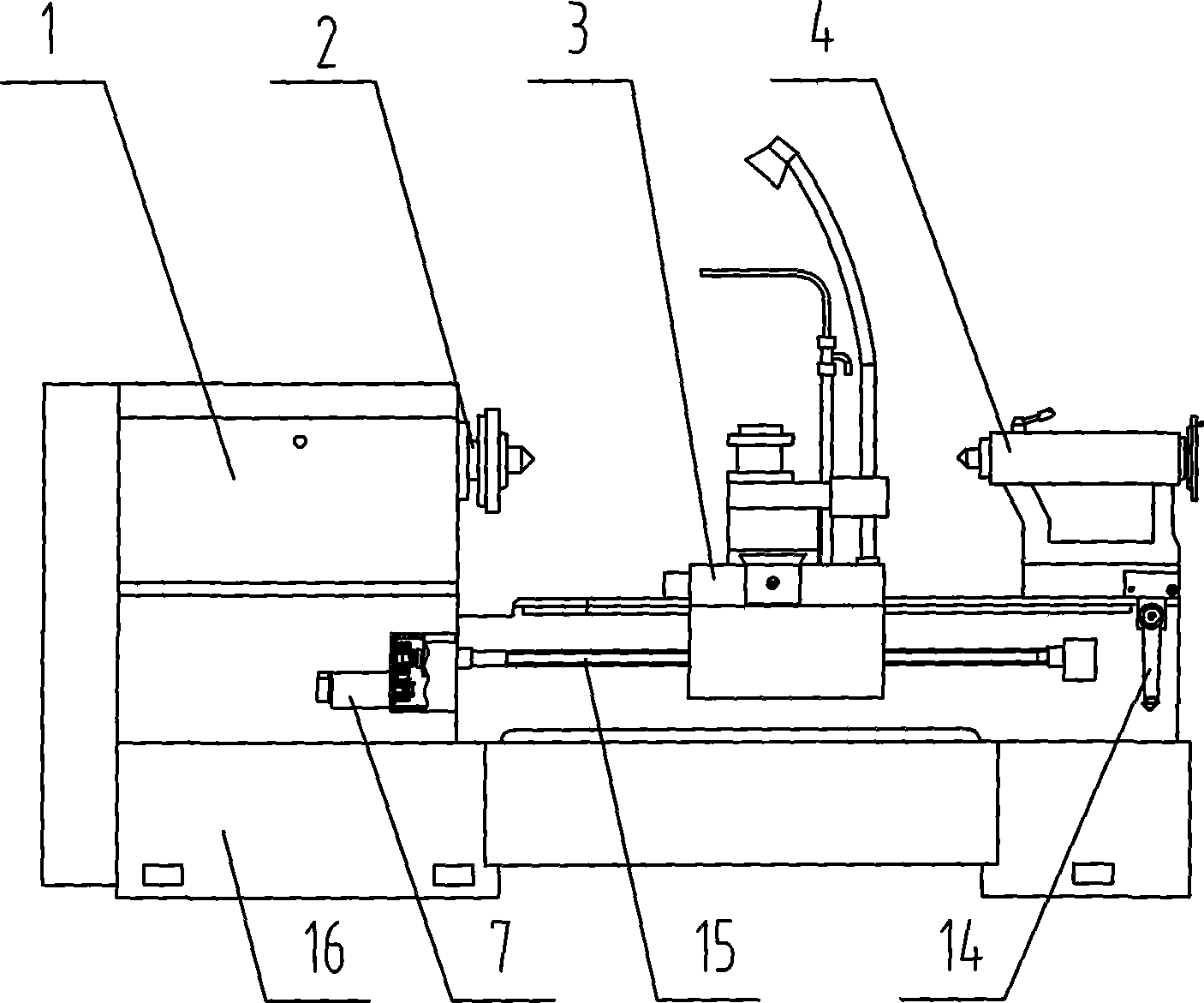 Numerically-controlled milking composite machine tool