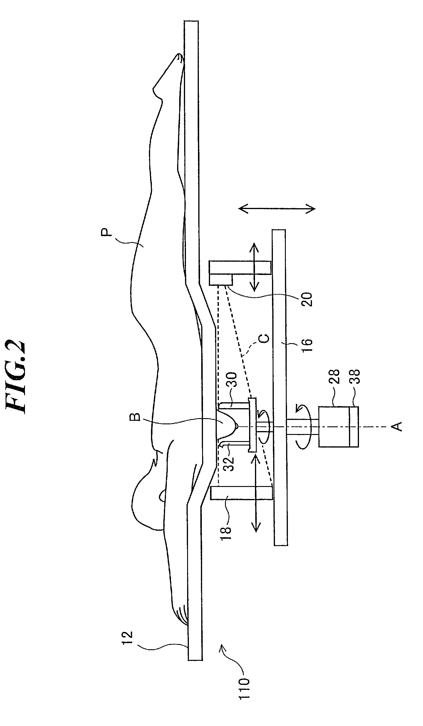 Radiation imaging apparatus and method for breast