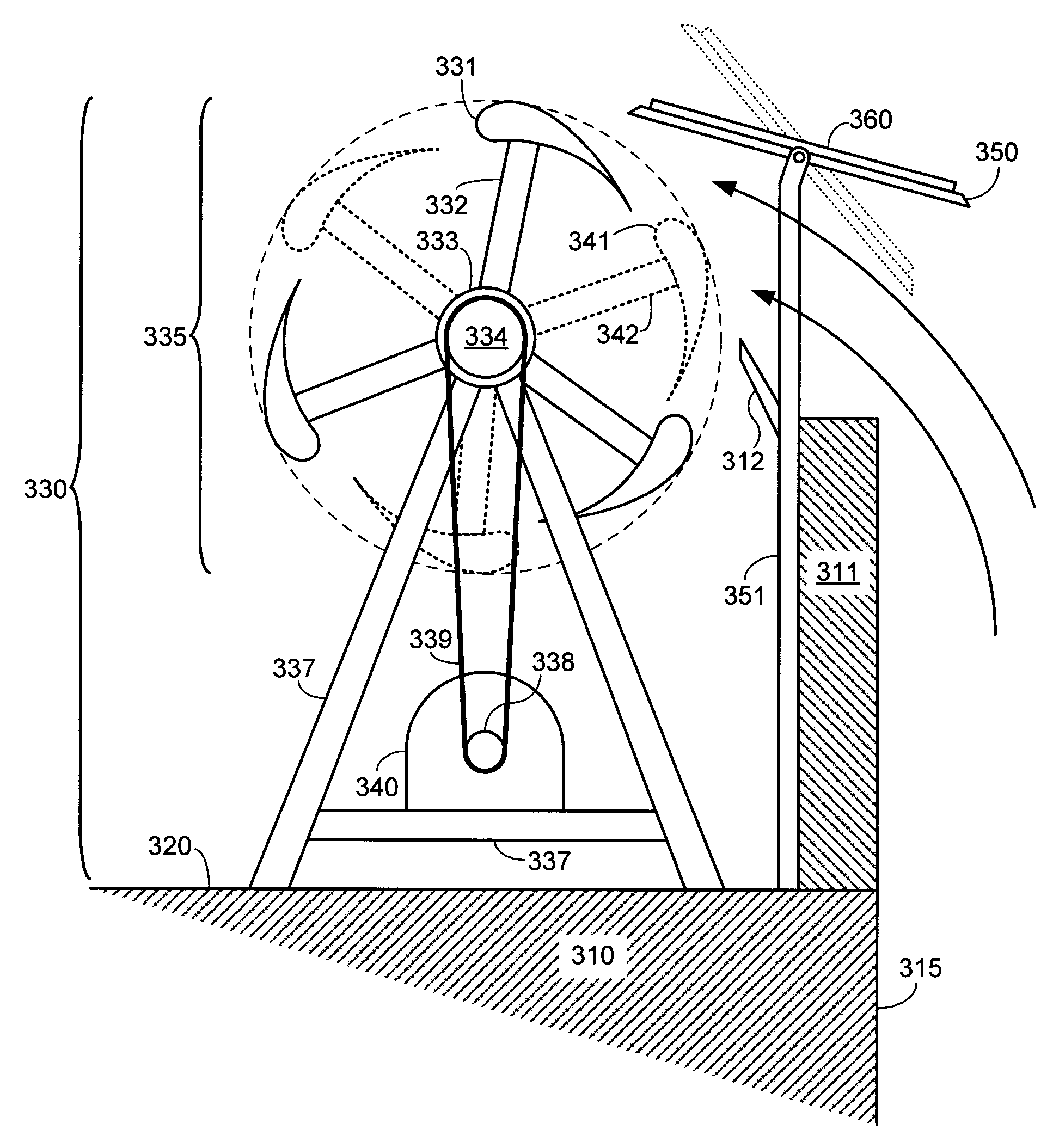 Wind turbine system for buildings