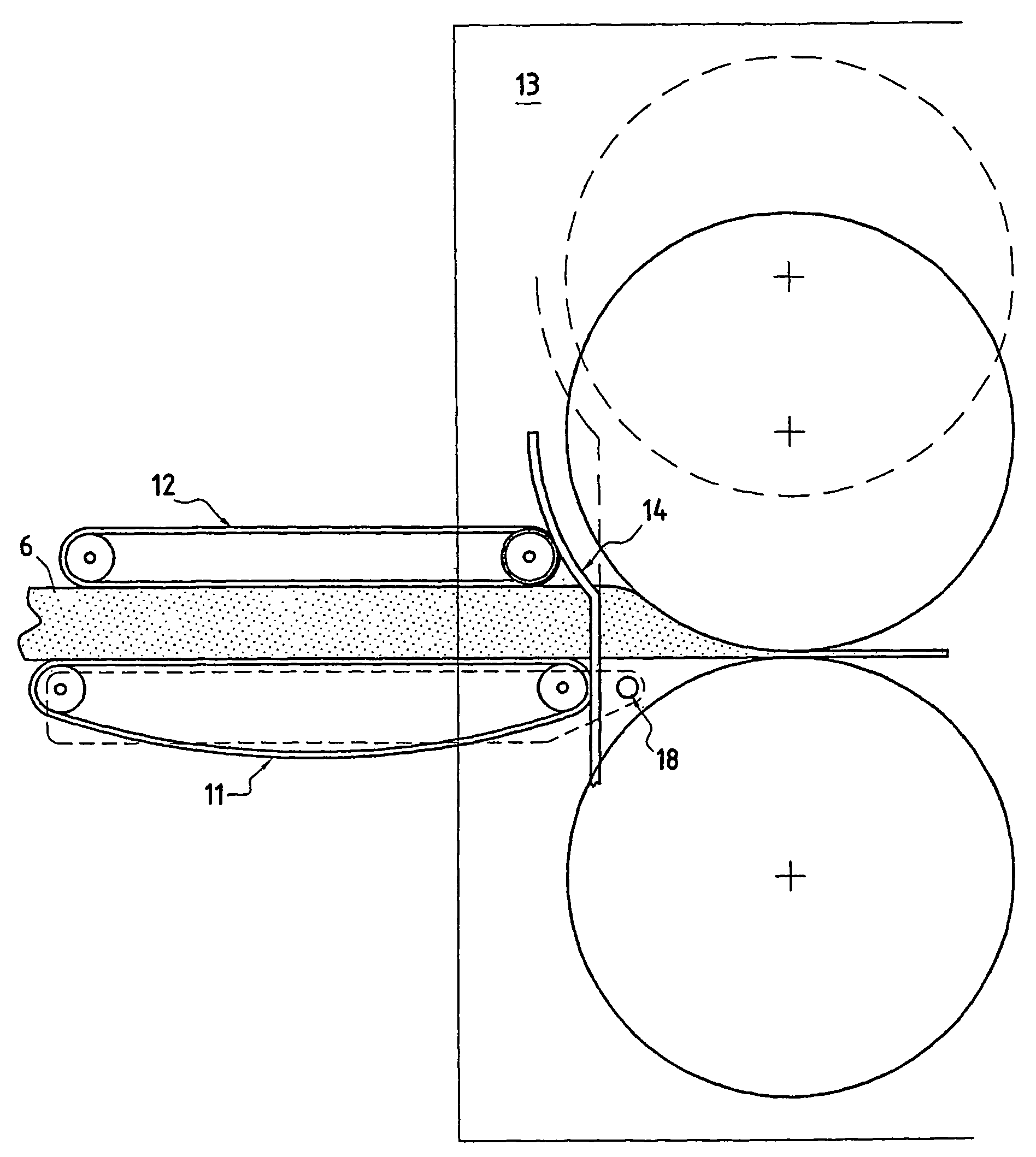 Method and device for making mineral fiber felts
