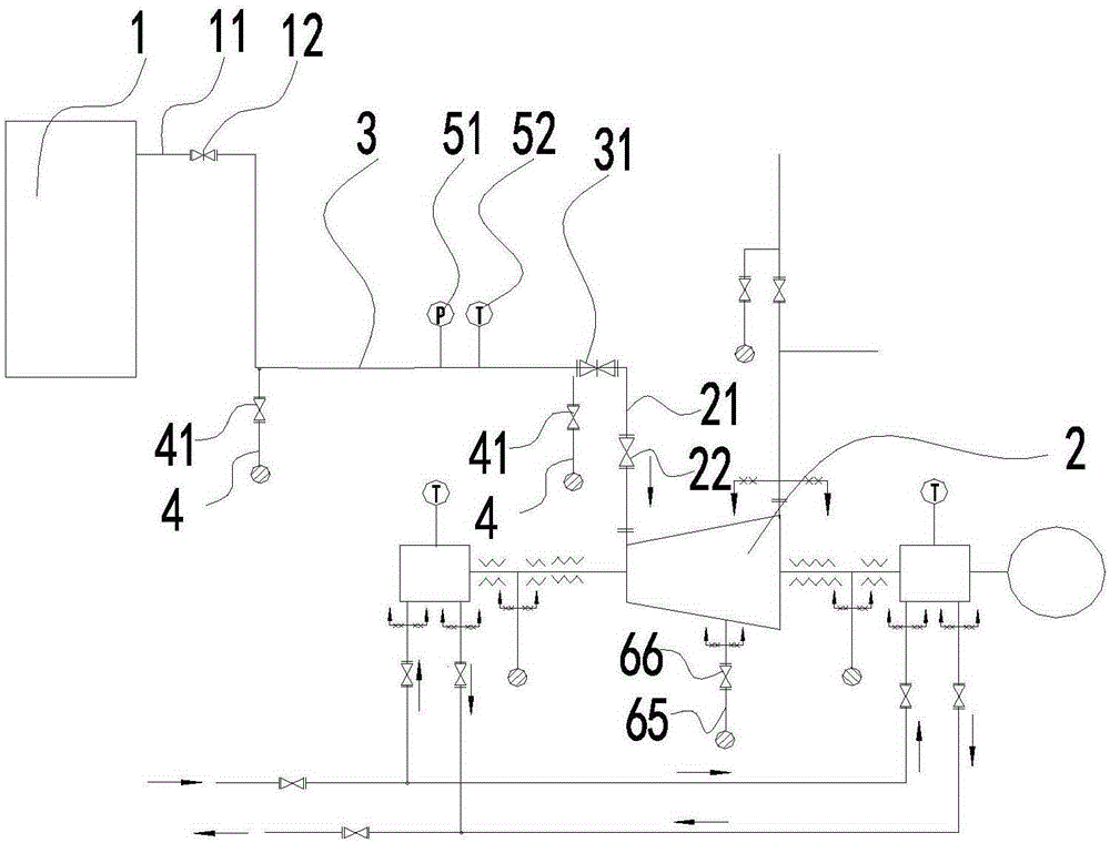 Steam turbine circulation part cleaning system and cleaning method