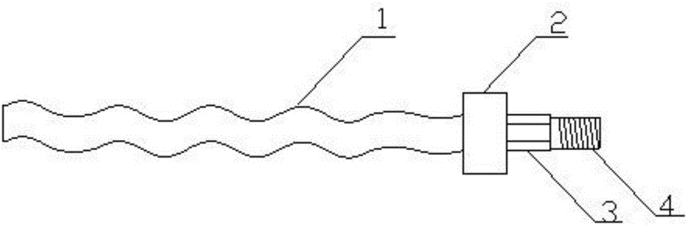 High-strength energy-absorbing anchor rod with good extensive quantity