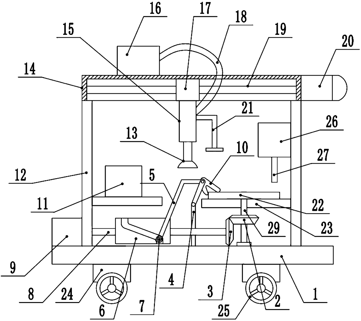 Continuous machining punching device for large-batch nut production