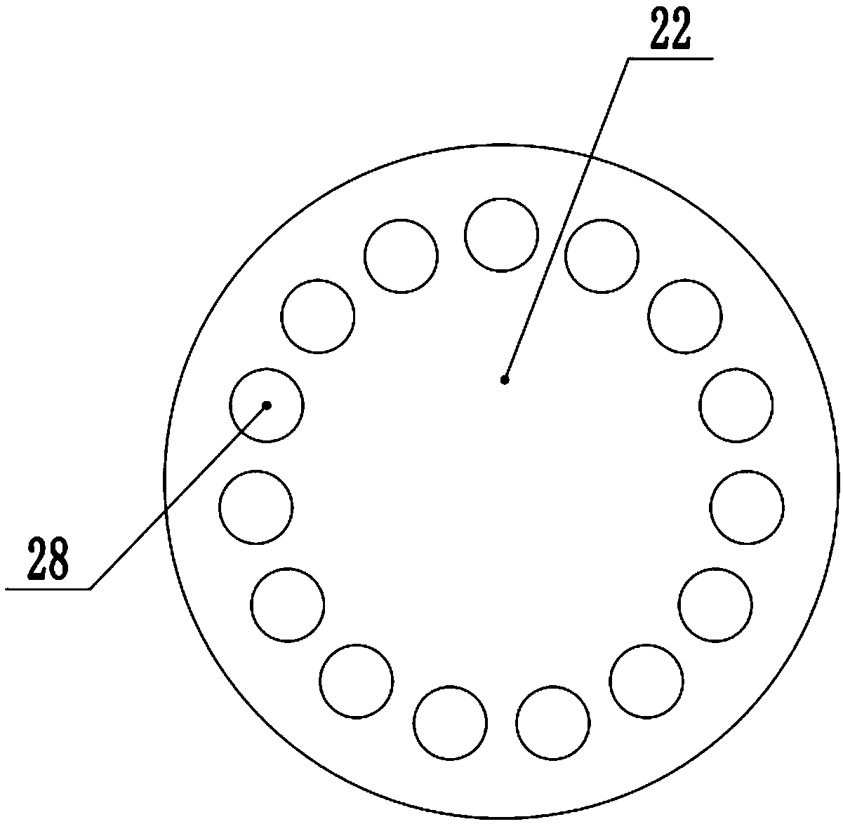 Continuous machining punching device for large-batch nut production