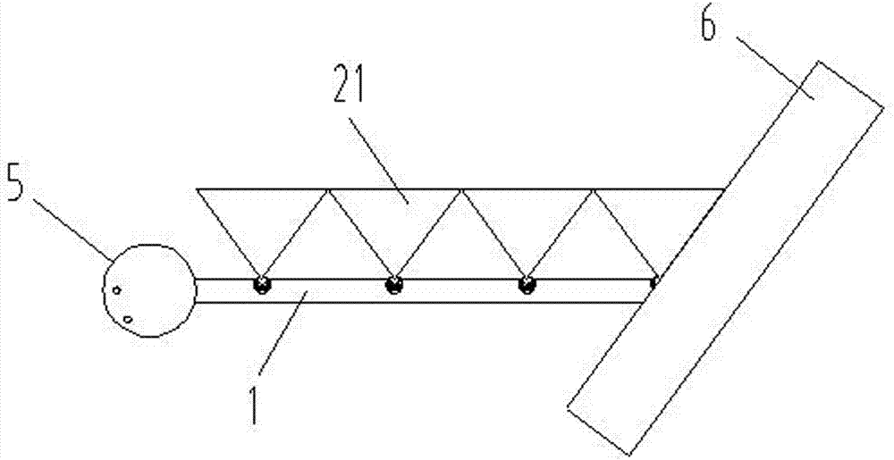 Side spraying rod device for cleaning sweeper truck, cleaning sweeper truck and use method thereof