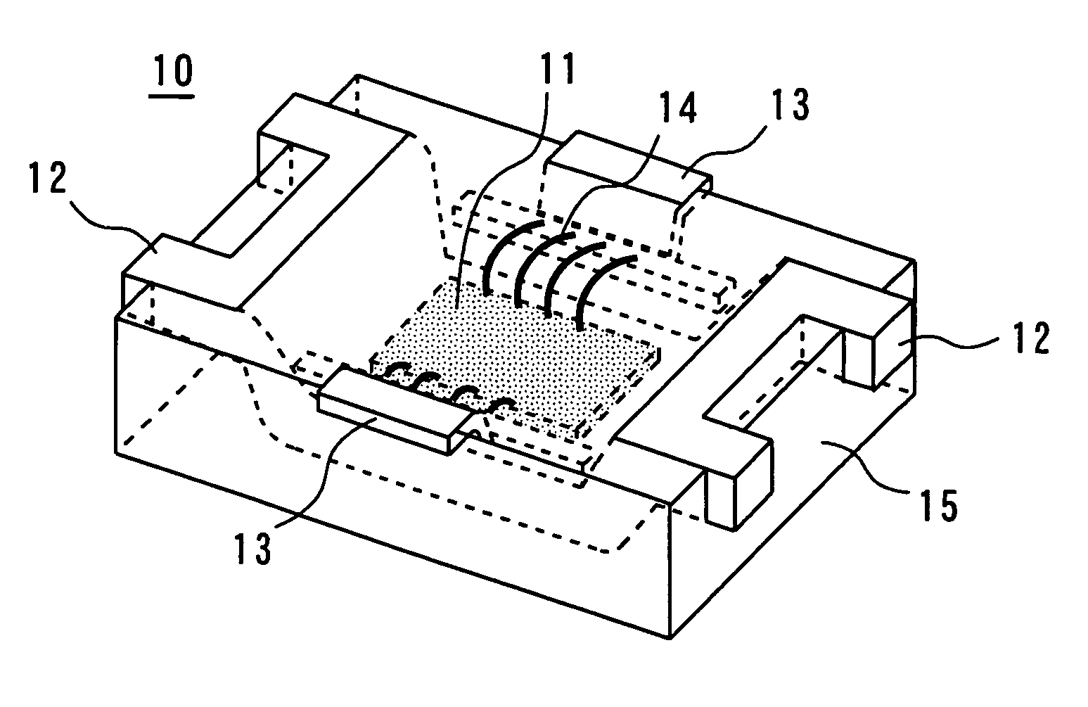 Semiconductor device having a molded package