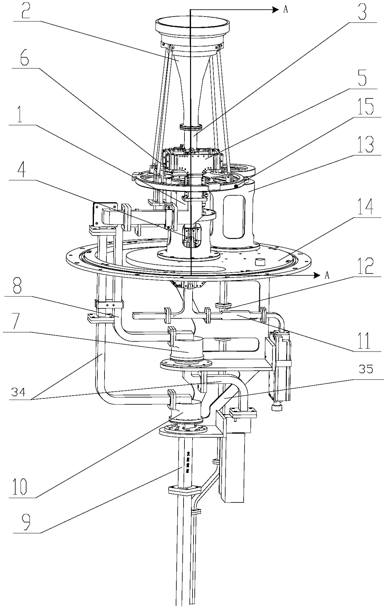 ku/ka dual frequency transceiver shared antenna feed assembly