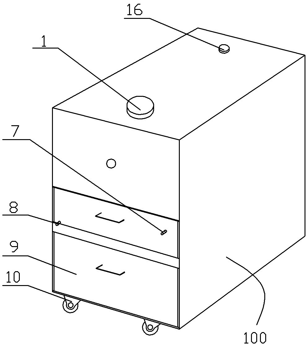 Organic garbage treatment box