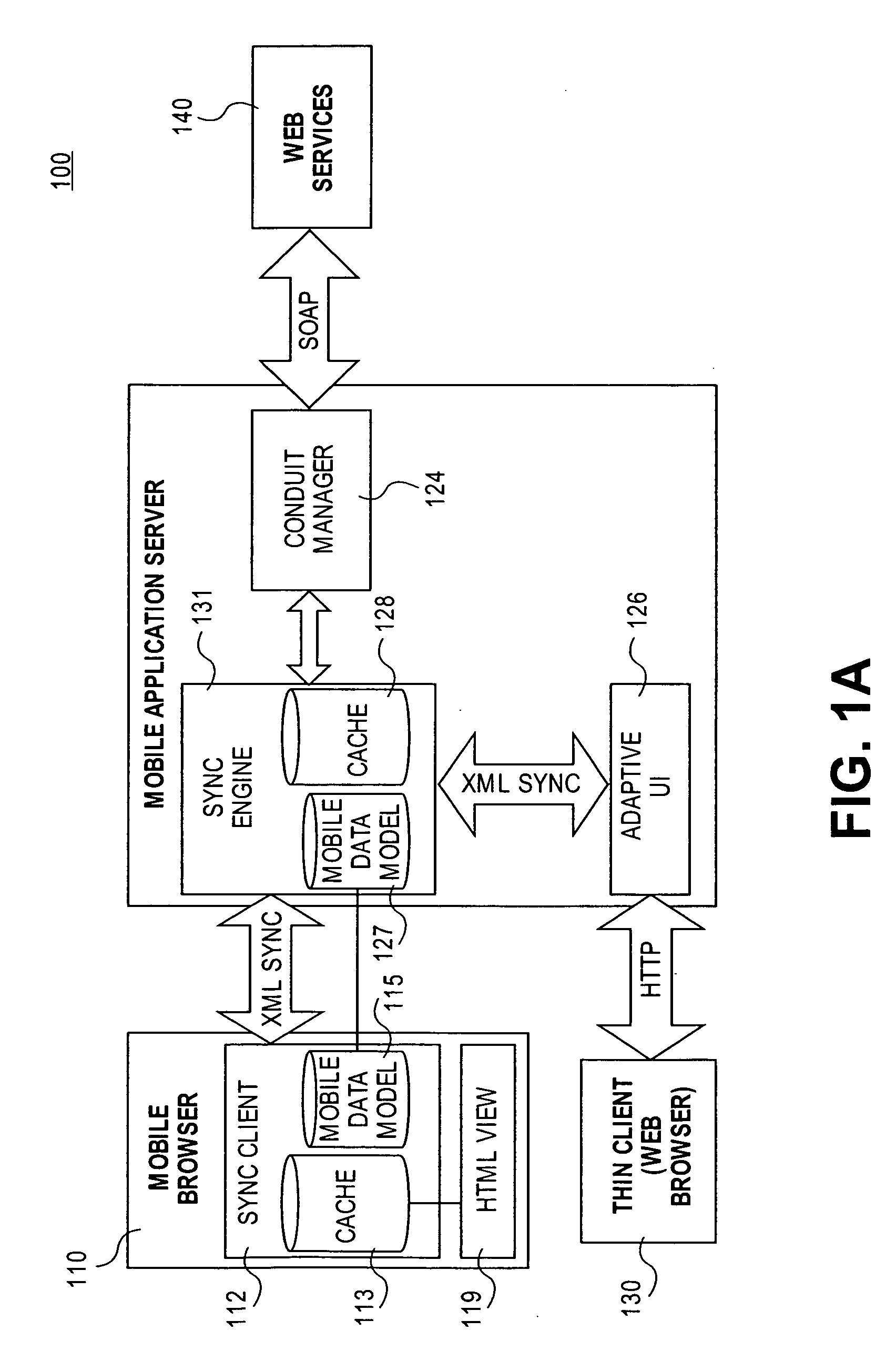 Adaptive user interface for occasionally-connected application server