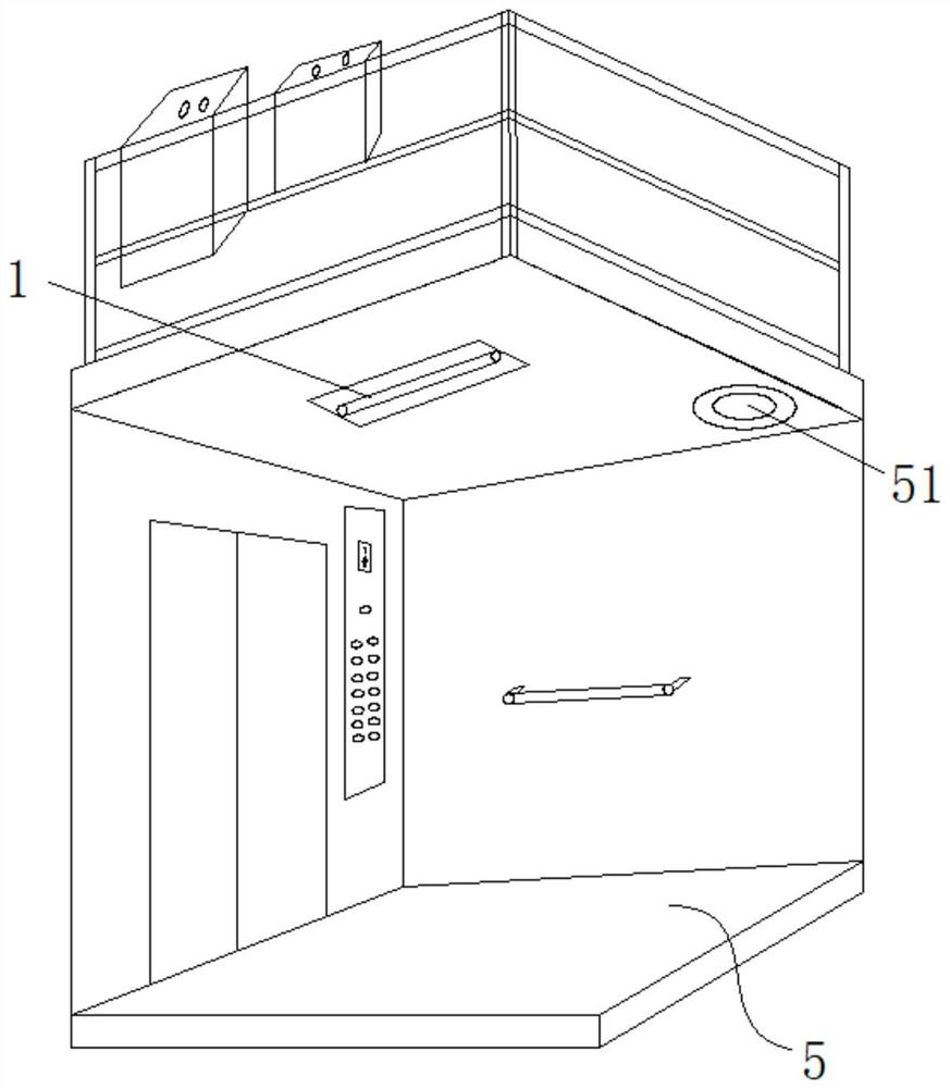 Elevator car sterilization and disinfection control system and control method