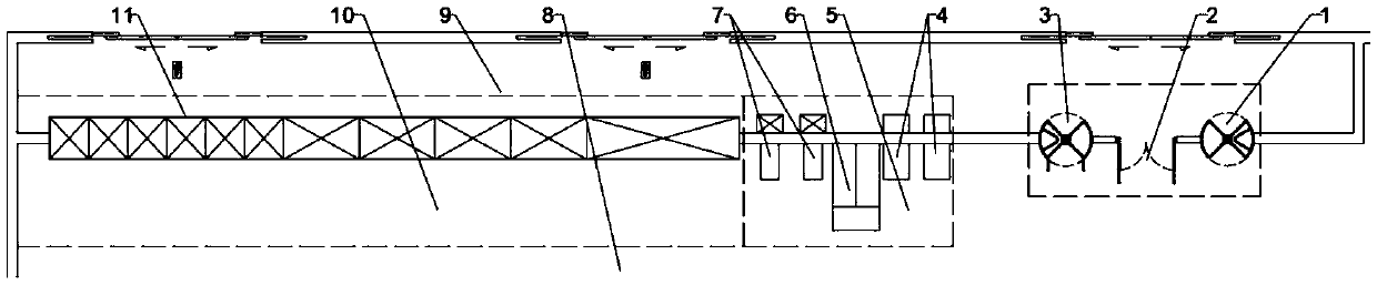 People-goods separation type self-service shopping system and method and unattended store