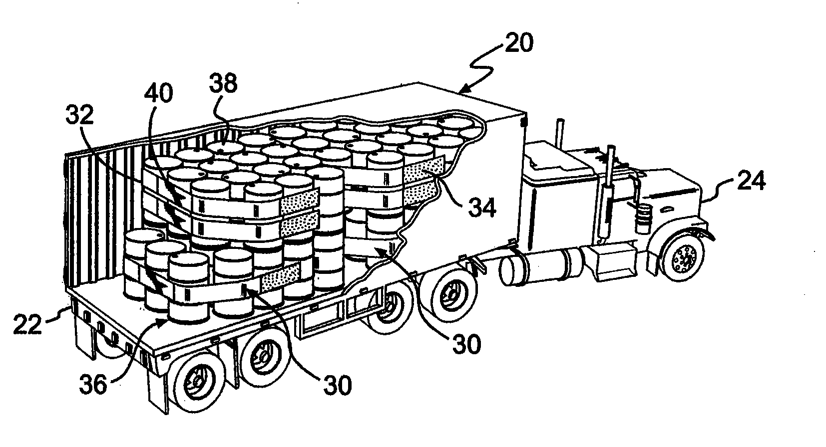 Cross-weave cargo restraint system and method