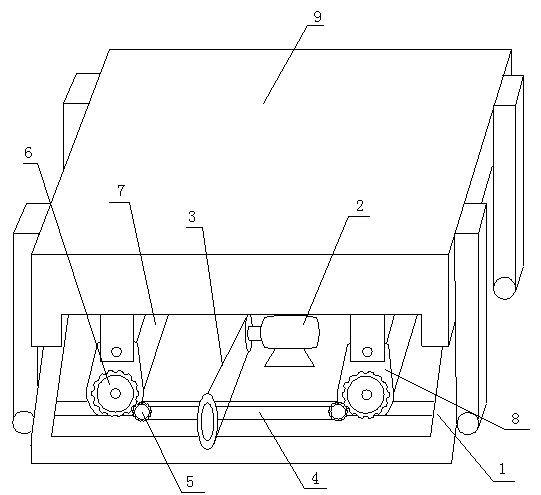 Vibrating table for detecting intermediate bulk container