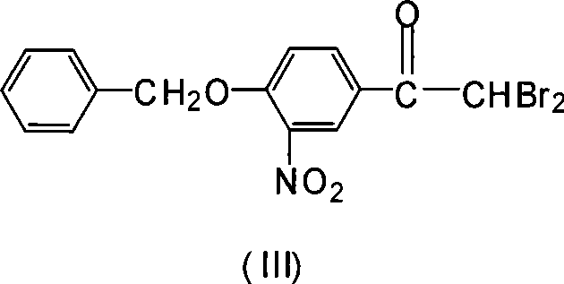 Novel synthesis method for 3-nitryl-4-benzyloxy-alpha-bromoacetophenone