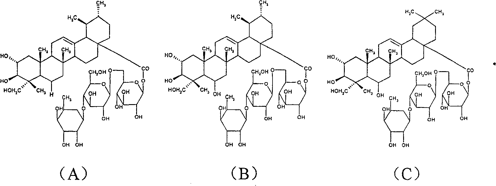 Method for preparing asiatic centella total saponins by using macroporous adsorption resin