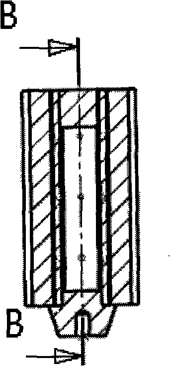 Preparation method and mould of liquid-solid composite forming copper cladding aluminum bus duct platoon blank