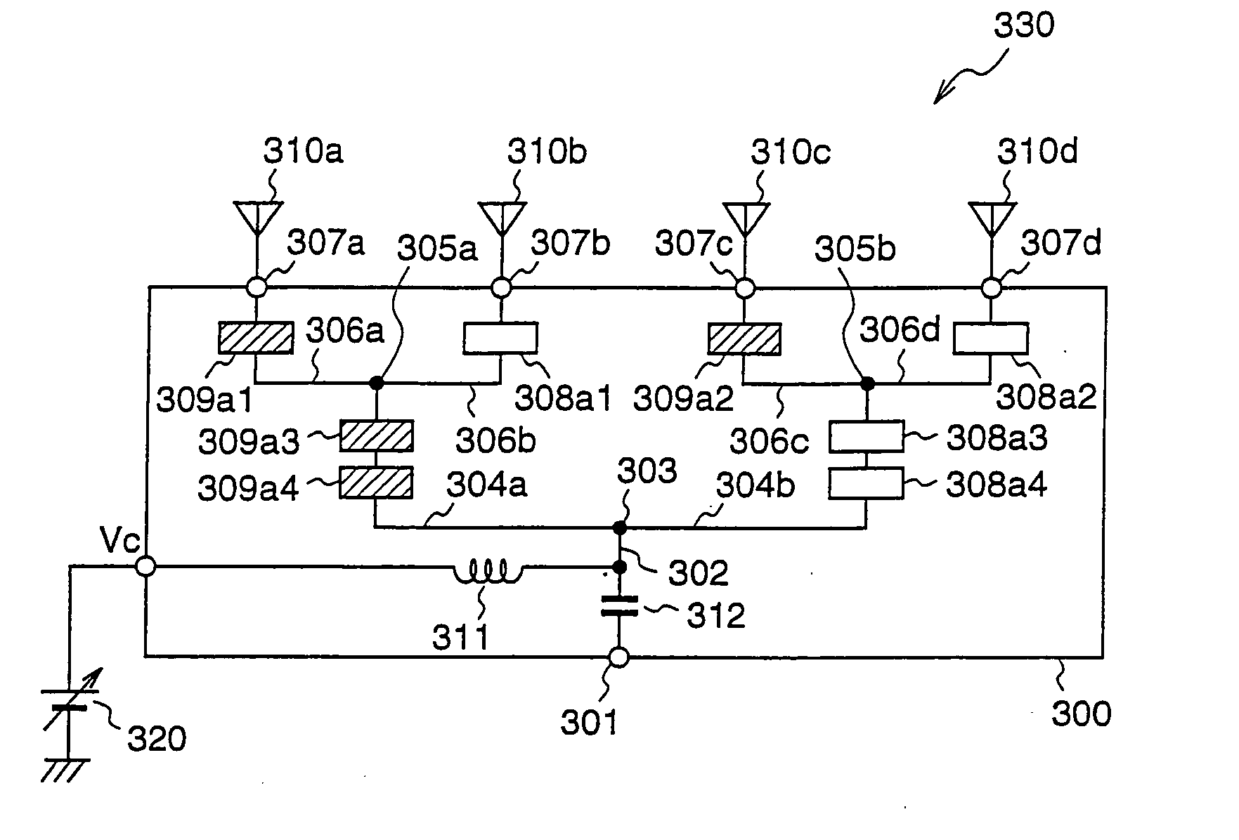 Antenna control unit and phased-array antenna