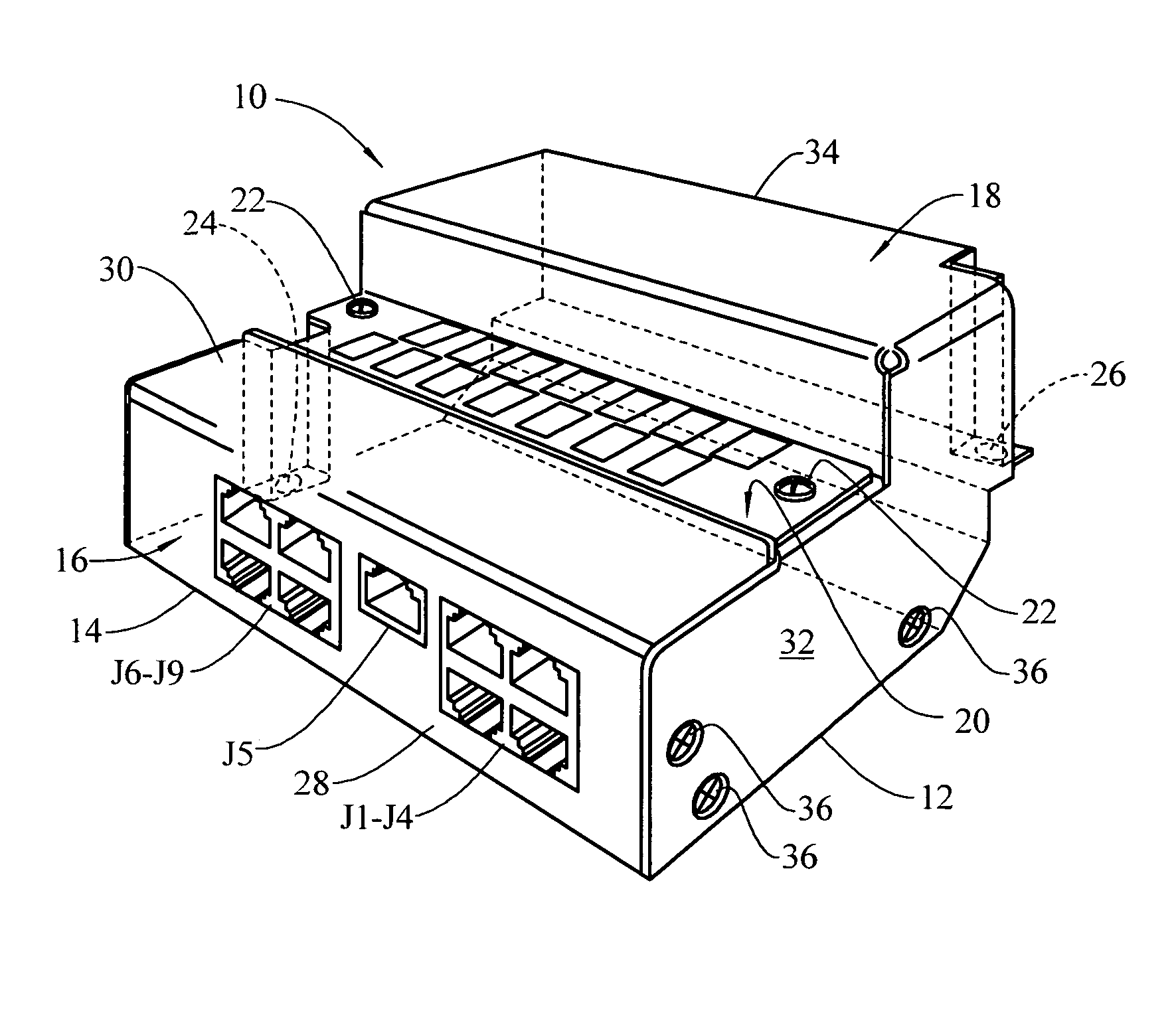 Base station protector assembly for surge protection