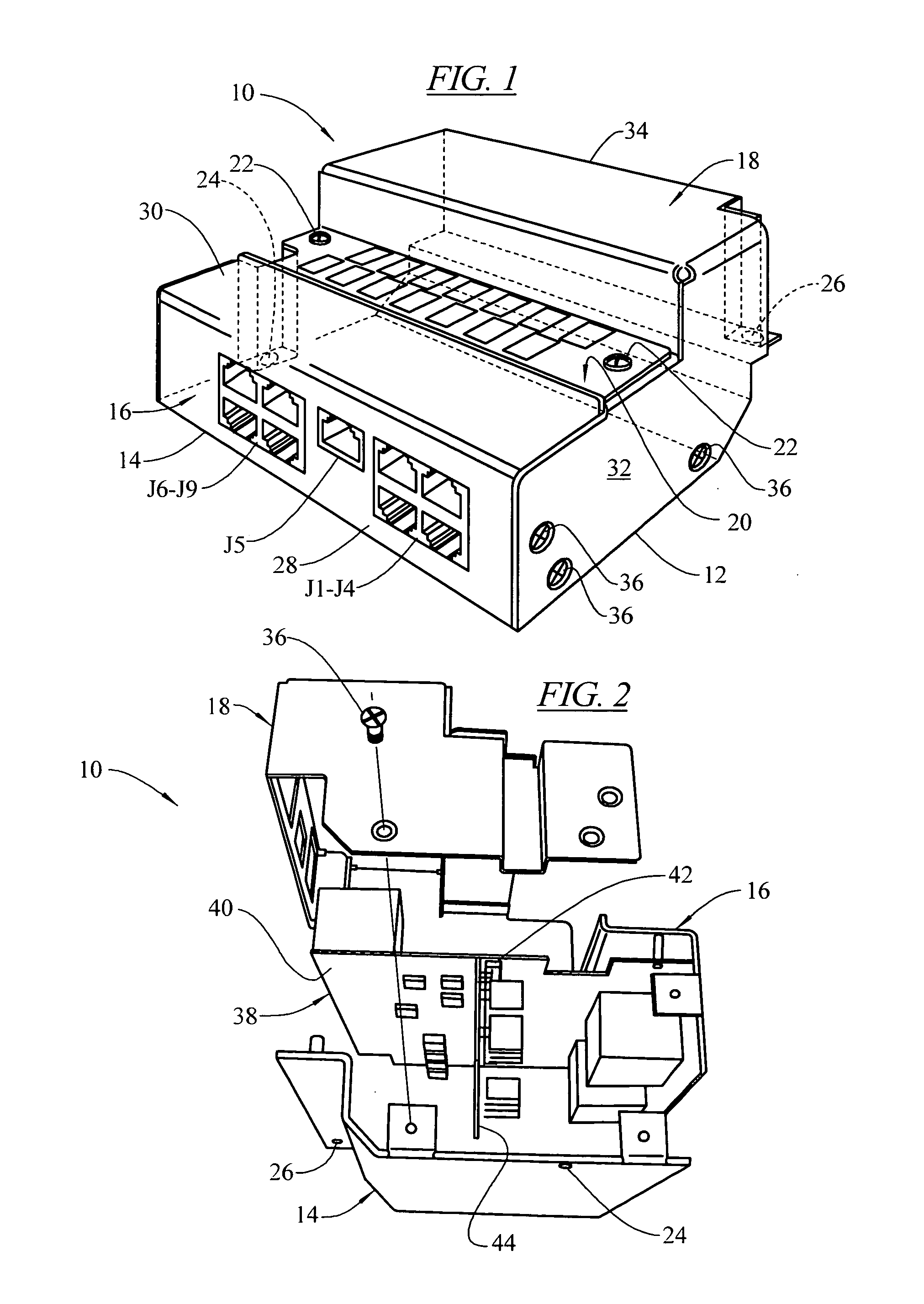 Base station protector assembly for surge protection