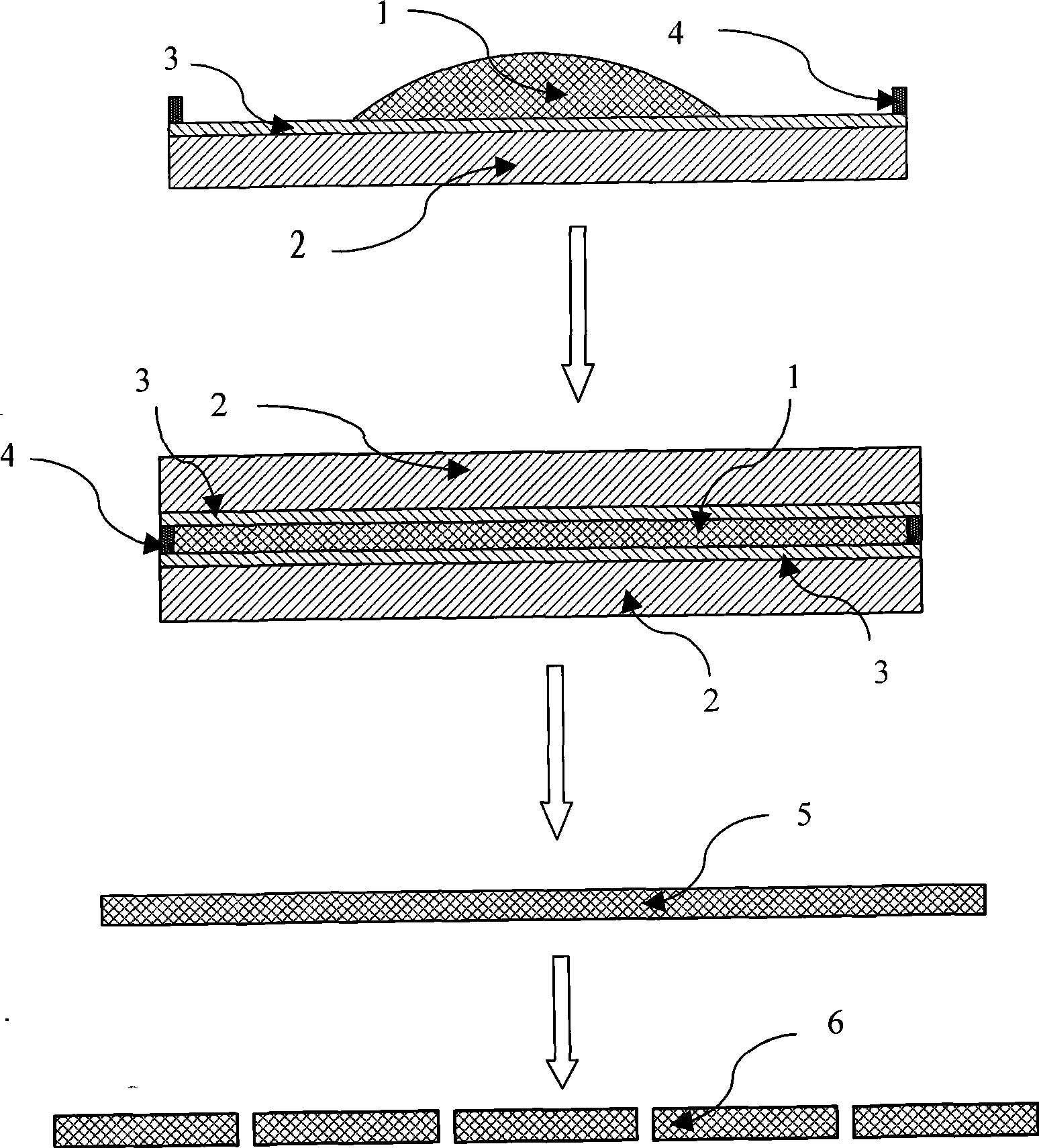 Encapsulation structure and method for white light emitting diode device
