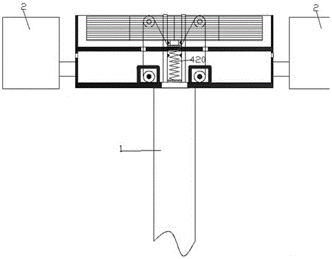 Low-noise solar-led street lamp device capable of raising and lowering solar panels and using method thereof