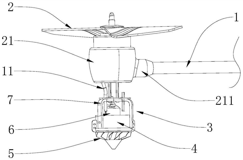 A multi-rotor UAV with a centrifugal nozzle