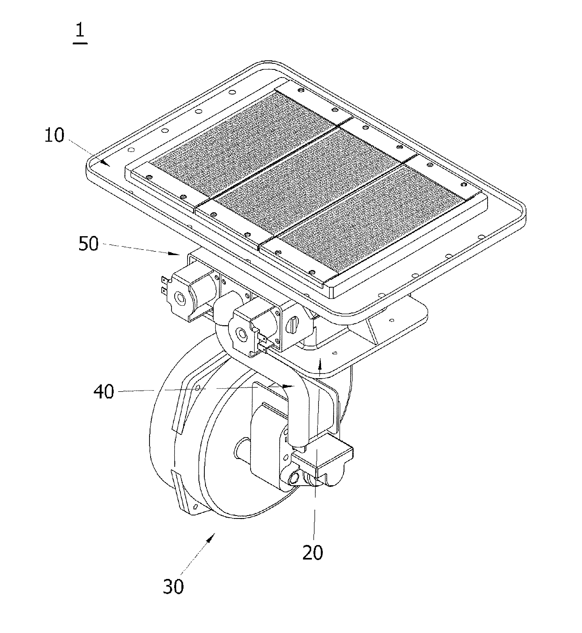 Flame hole unit structure of a gas burner