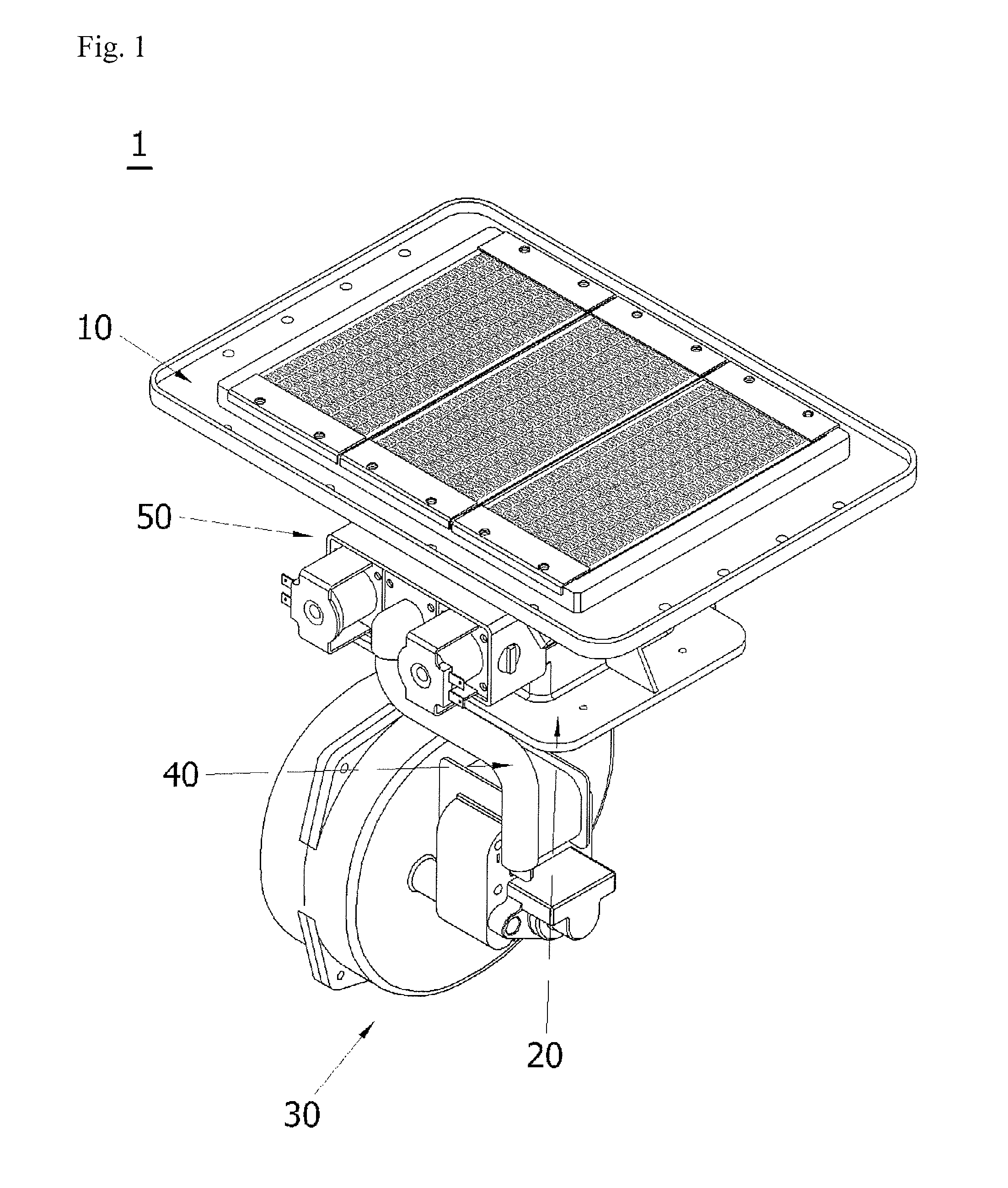 Flame hole unit structure of a gas burner