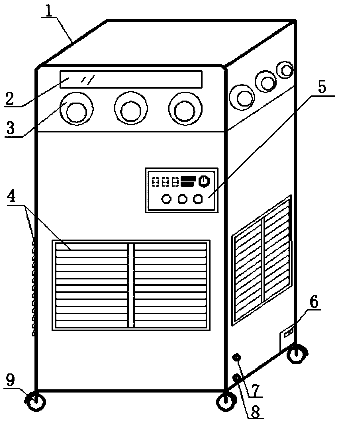 Ultraviolet lamp sterilization function based evaporative cooling fresh air conditioner